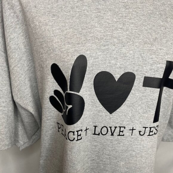 Elle Peace+Love+Jesus Short Sleeve Tee - Picture 2 of 6